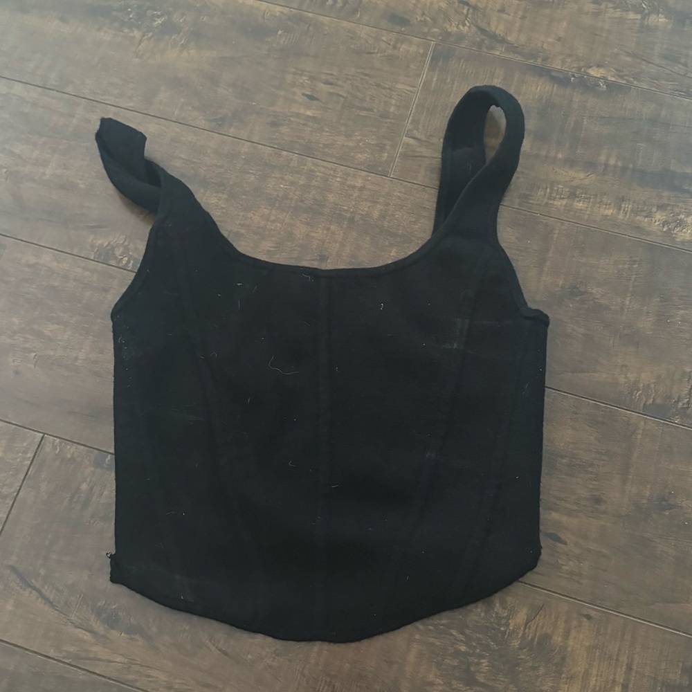 Aritzia stretchy fabric corset top